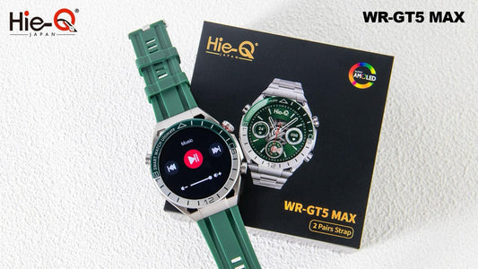 Hie-Q WR-GT5 MAX SMART WATCH⌚ Premium Display – Large HD touch screen with vibrant colors for a clear and smooth experience.